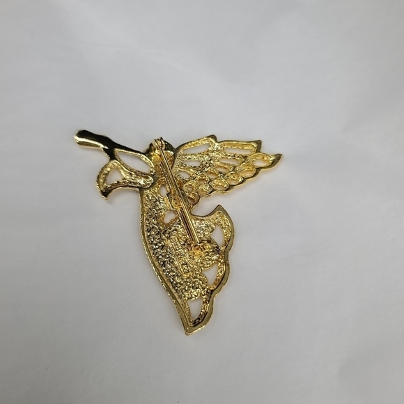 Vintage Gold Tone Gerry's Angel Pin - Picture 2 of 2